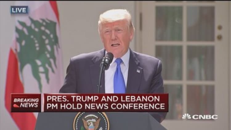Trump: I pledge our continued support to Lebanon