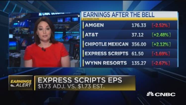 Express Scripts in line with expectations