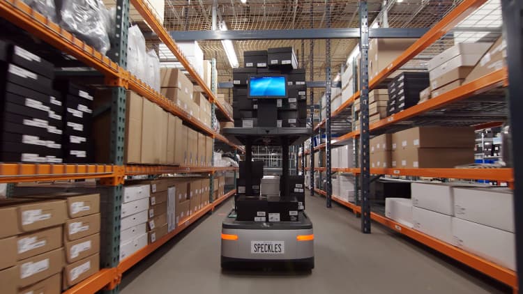 The team who created Amazon's warehouse robots returns with a new robot named Chuck