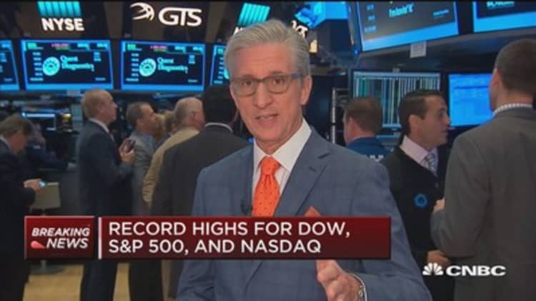 Record open for S&P 500, Dow and Nasdaq