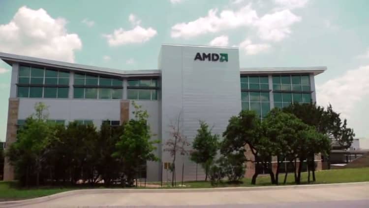 AMD shares jump to 10-year high after saying sales this quarter will top Street by $100 million