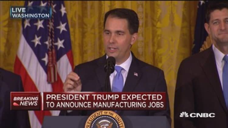Wisconsin governor on Foxconn facility in home state