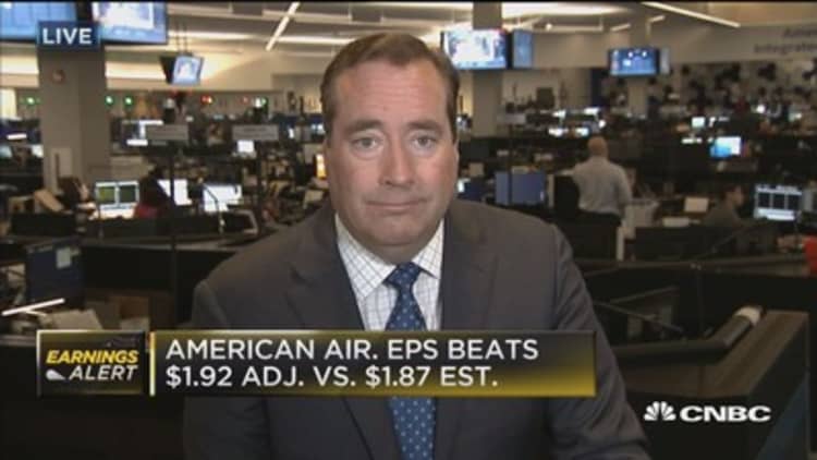 American Airlines beats Street, passenger revenues pop 5.7%