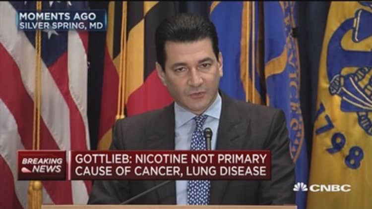 FDA to seek cutting nicotine levels in cigarettes, causing tobacco stocks to tumble
