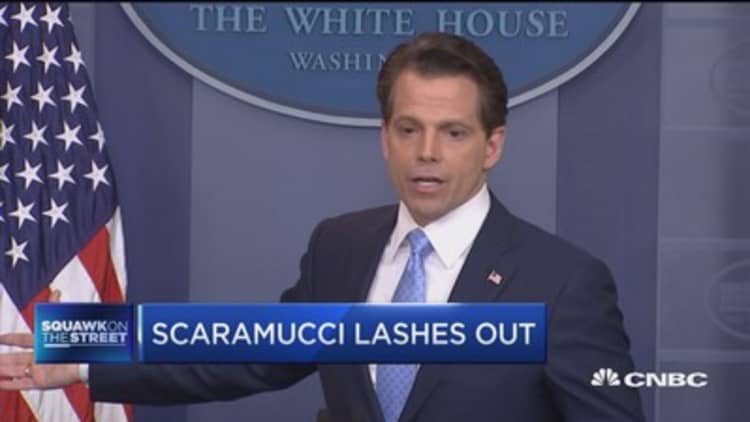 Scaramucci lashes out at senior White House officials