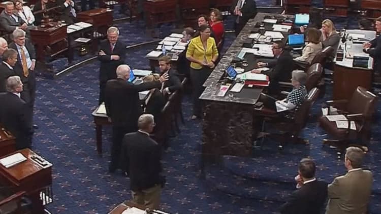 Watch the dramatic moment John McCain killed the GOP's Obamacare repeal bill