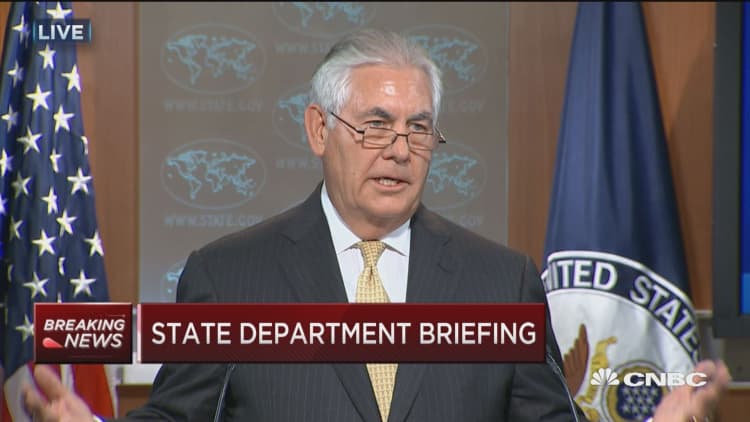 Secretary Tillerson: We made significant pivots on global situations