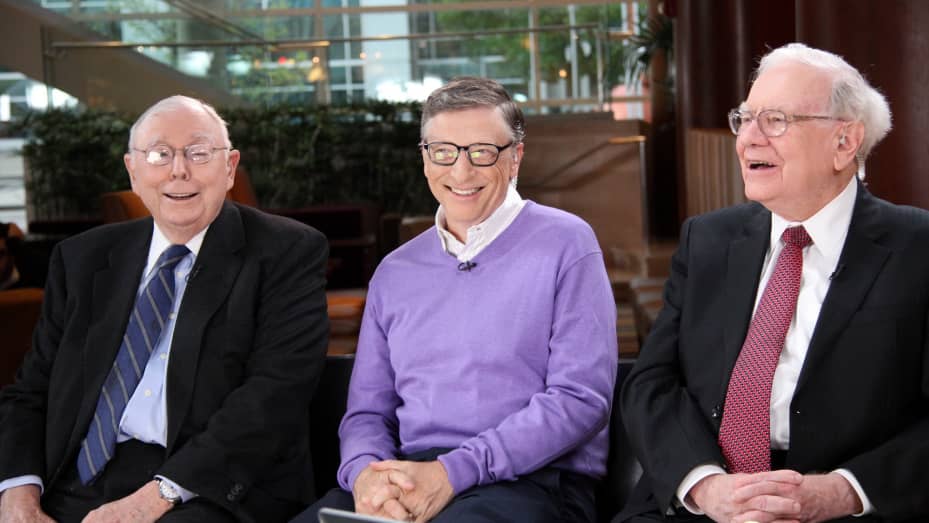 Charlie Munger, Bill Gates, and Warren Buffett