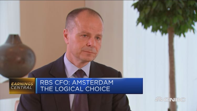 No more than 150 jobs would move to potential Dutch hub: RBS CFO