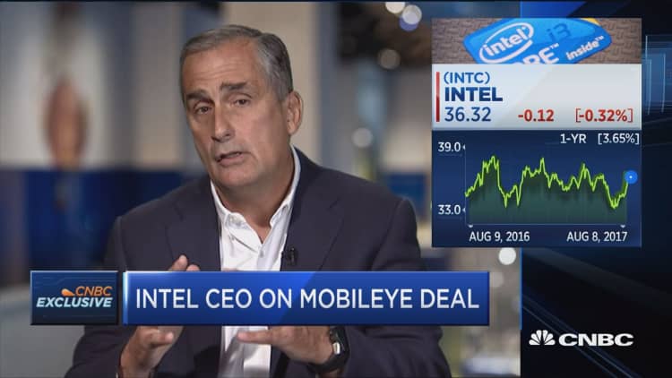 Mobileye places Intel as frontrunner in autonomous driving space: Intel's Brian Krzanich