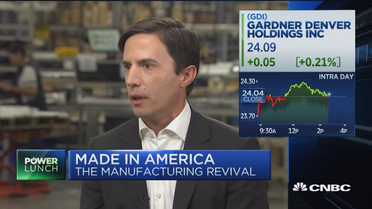Gardner Denver CEO: Manufacturers can 'absolutely' make profits in the US