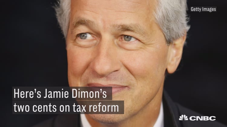 Here's Jamie Dimon's two cents on tax reform