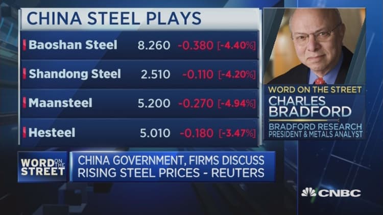 China's steel makers still have pricing power