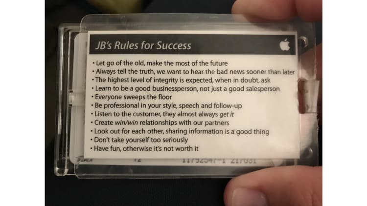 This former Apple employee shows the 11 'rules for success' the company gave him when he worked there