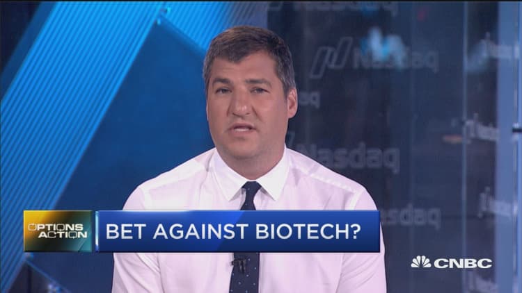 Why traders are making a bet against biotech