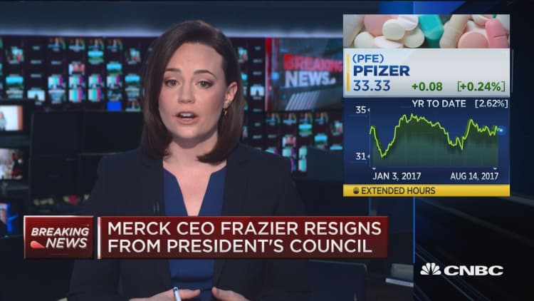 Merck shares up despite Trump's tweet attack