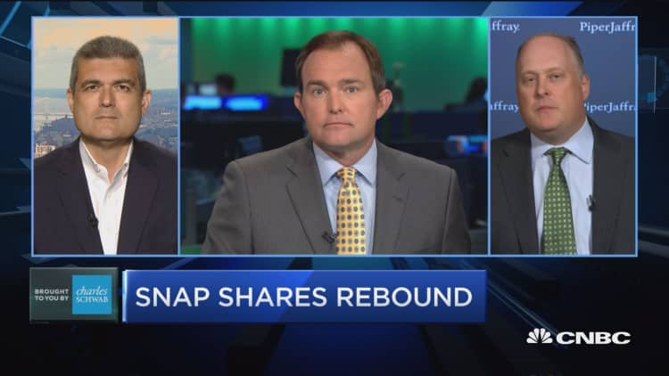 Trading Nation: Snap shares rebound