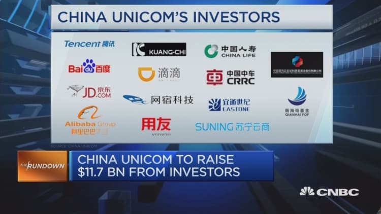 Mixed ownership reform at China Unicom 