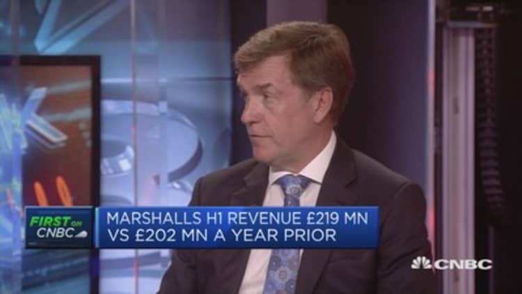Marshalls CEO: Not complacent about Brexit effects