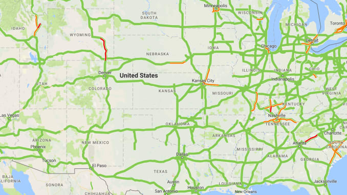 Google Maps Shows Traffic Jams Along Path Of Eclipse