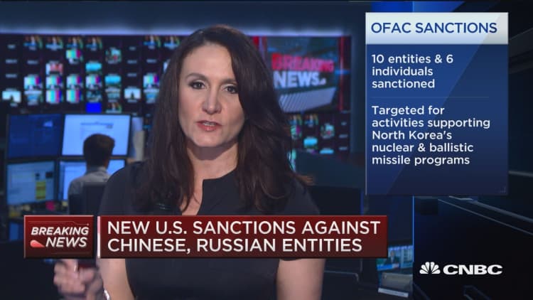 New US sanctions against Chinese, Russian entities
