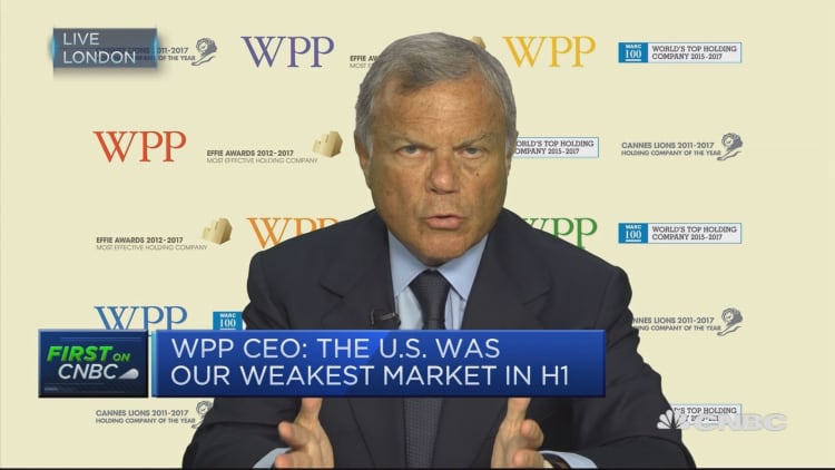WPP CEO: Digital disruption means growth needs to come from online