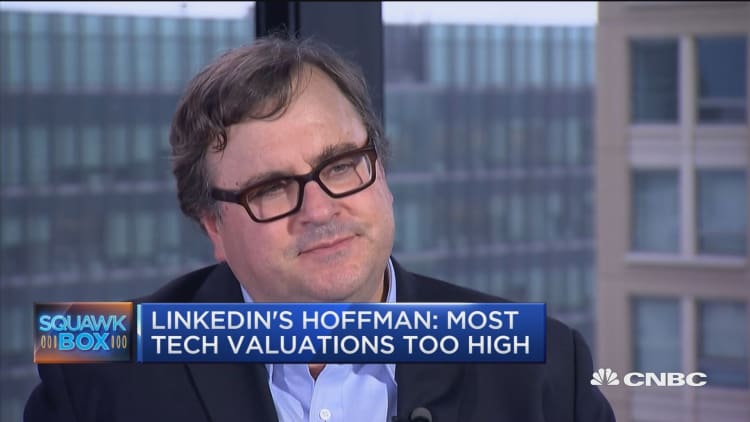 LinkedIn's Hoffman: Most tech valuations too high