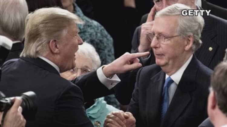 Trump calls out McConnell-again-hours after White House says they're 'united'