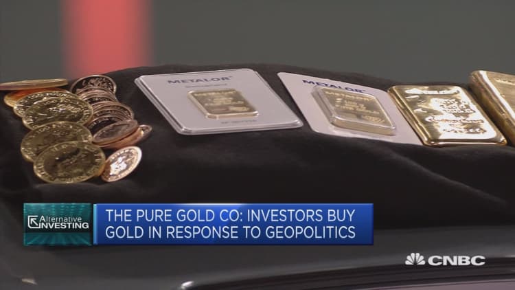 The Pure Gold Company: Investors buy gold in response to geopolitics