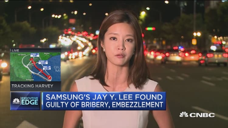South Korean court finds Samsung heir guilty of bribery
