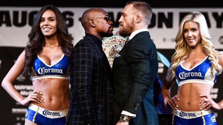 Big money on the line for Mayweather-McGregor fight