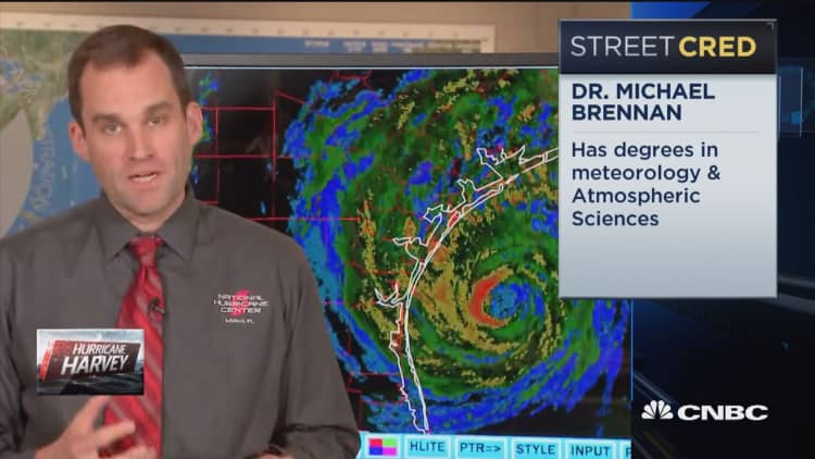 We're expecting slow weakening of Harvey: National Hurricane Center