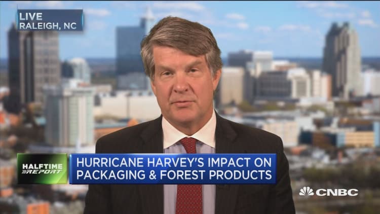 Hurricane Harvey's impact on packaging and paper prodcuts