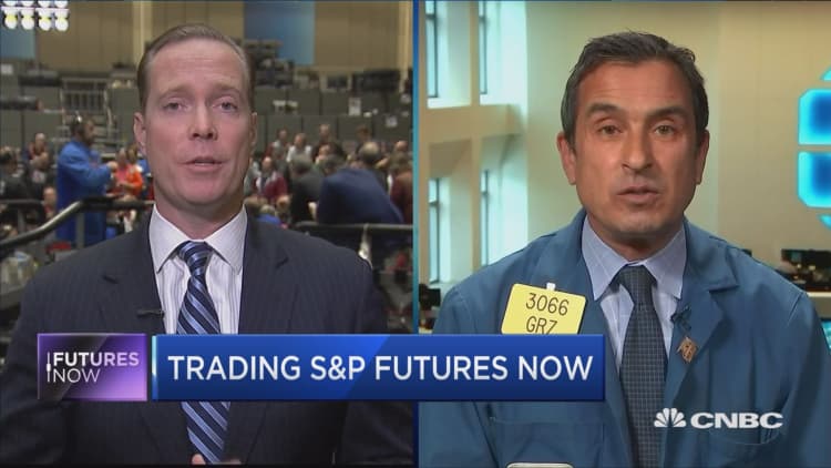 Trader shorts the S&P 500