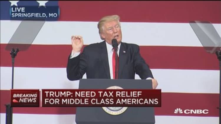 Trump: Tax relief for middle-class is 'crucial'