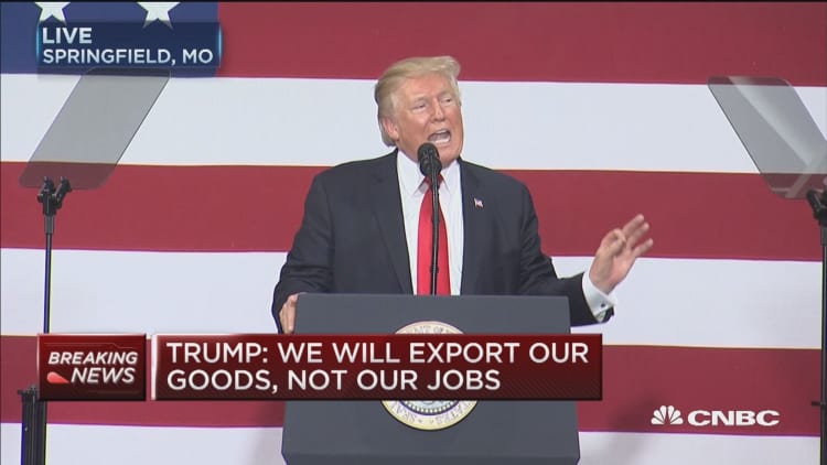 Trump: We will export our goods, not our jobs
