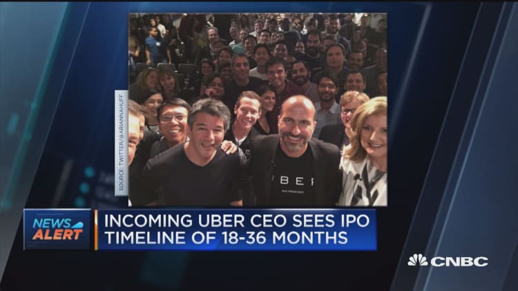 Incoming Uber CEO believes company should go public