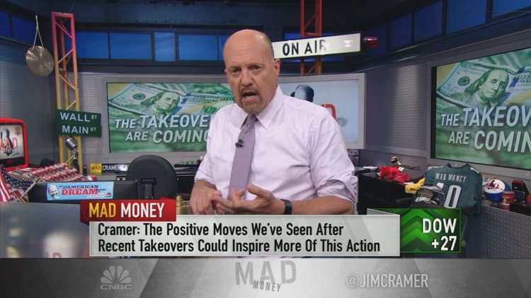 Cramer pinpoints the trend that could lead to a surge in takeovers
