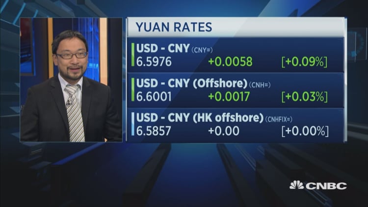 Where's the Chinese yuan going?