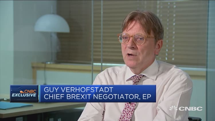UK needs to recognize financial settlement, says EU Parliament's Verhofstadt