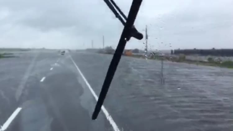 This duck boat is out rescuing victims from Hurricane Harvey