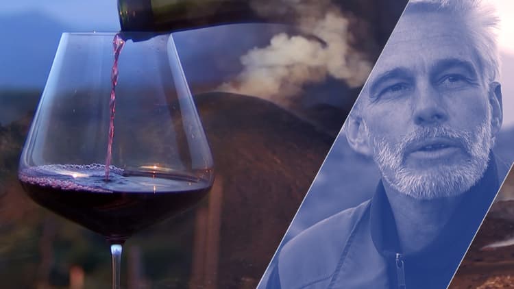 Meet the man making wine on the edge of a volcano