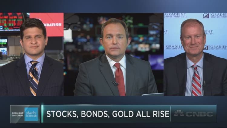Stocks, bonds, gold all rise in 2017