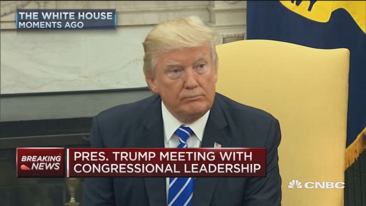President Trump meeting with Congressional leadership