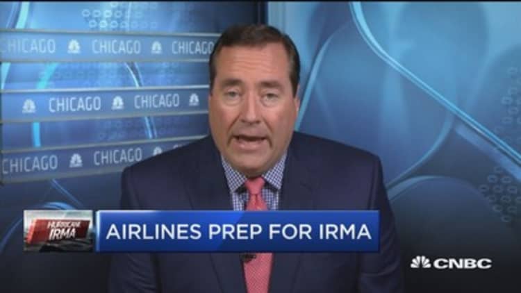 Airlines prepare for Irma by canceling flights, waiving fees