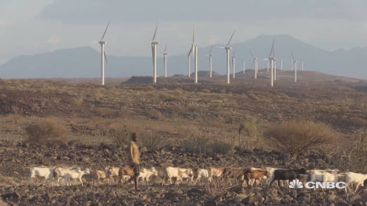 A wind farm of epic proportions is taking shape in Africa