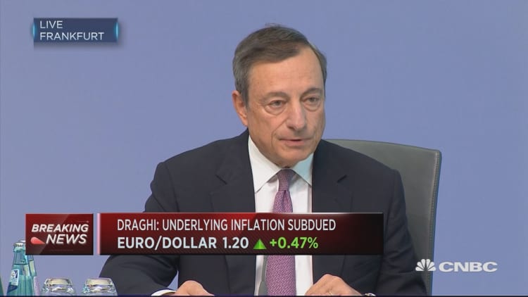 Decide in the fall on policy calibration for next year: Draghi