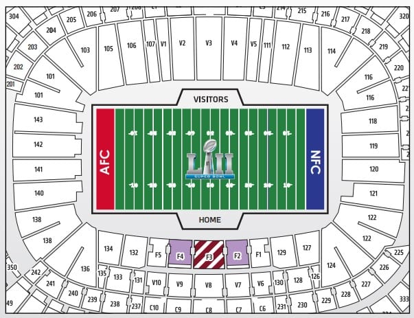 Mercedes Benz Stadium Seating Chart With Rows And Seat Numbers
