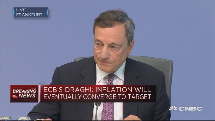 Draghi: Need confidence, patience and persistence on inflation