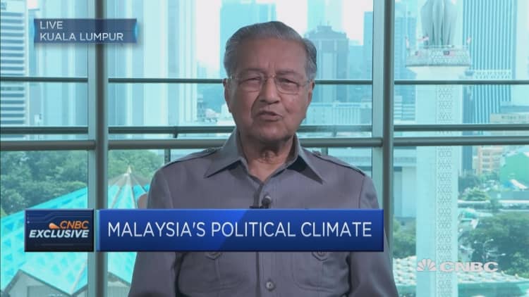 Former Malaysian PM Mahathir: I want to defeat Najib at the next election